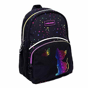 Head kisméretű cicás hátizsák – Rainbow Kitty