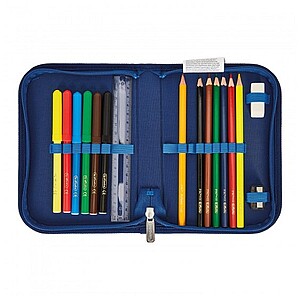 Herlitz Loop Plus cápás iskolatáska szett – Blue Shark