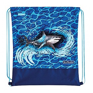 Herlitz Loop Plus cápás iskolatáska szett – Blue Shark
