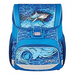 Herlitz Loop Plus cápás iskolatáska szett – Blue Shark