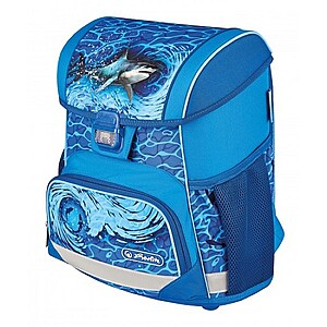Herlitz Loop Plus cápás iskolatáska szett – Blue Shark