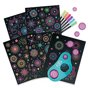 Nebulous Stars mandala színező fekete lapokkal