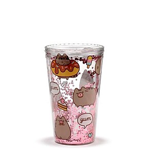 Pusheen Cat duplafalú pohár tetővel és szívószállal – Yumm