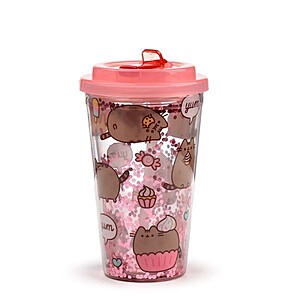 Pusheen Cat duplafalú pohár tetővel és szívószállal – Yumm