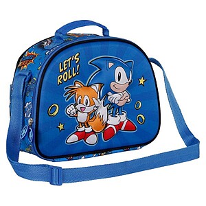 Sonic 3D uzsonnás táska – Lets Roll