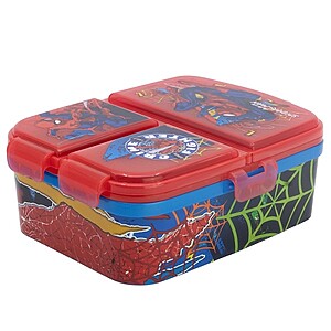 Spiderman több rekeszes uzsonnás doboz – fedél tárolós – Crime Fighter
