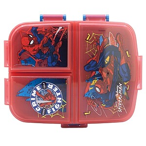 Spiderman több rekeszes uzsonnás doboz – fedél tárolós – Crime Fighter