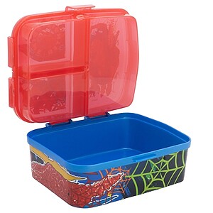 Spiderman több rekeszes uzsonnás doboz – fedél tárolós – Crime Fighter