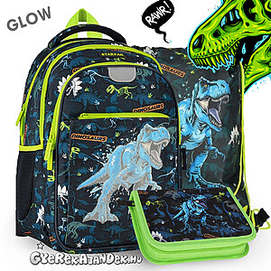 Starpak dinoszauruszos iskolatáska, hátizsák SZETT – Glow