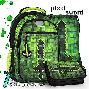 Starpak gamer iskolatáska, hátizsák SZETT – PIXEL Sword