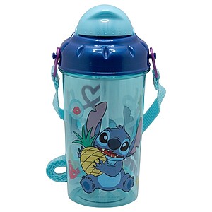 Stitch szívószálas kulacs 465 ml