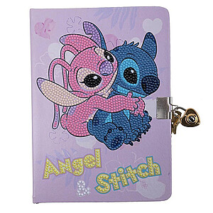 Stitch titkos napló gyémántszemes kirakóval