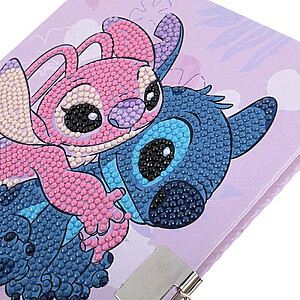 Stitch titkos napló gyémántszemes kirakóval