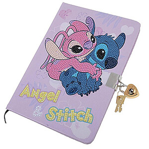Stitch titkos napló gyémántszemes kirakóval