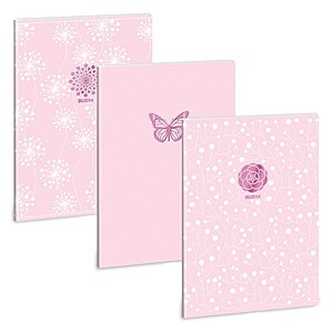 Ars Una kockás füzet A4 extra kapcsos – Soft Touch Pink Spring