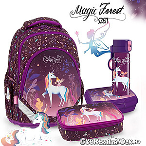 Ars Una unikornisos iskolatáska 4 részes SZETT – Magic Forest (AU-F1)