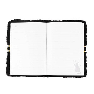 Astra cicás plüss napló lakattal A5 – Fluffy Black