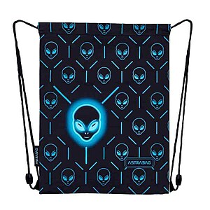 Astra iskolatáska, hátizsák 39 cm SZETT – Neon Ufo