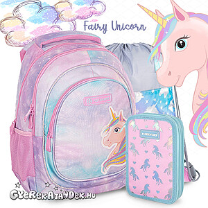 Astra unikornisos iskolatáska, hátizsák SZETT – Fairy Unicorn