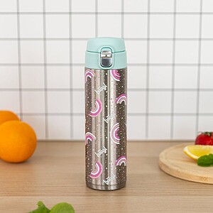 Baagl fémkulacs, termosz 450ml – Pink Rainbow