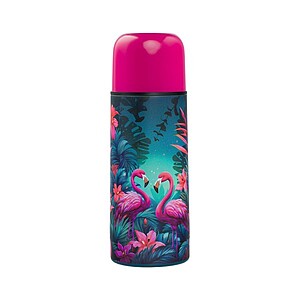 Baagl fémkulacs, termosz 550ml – Pink Flamingos
