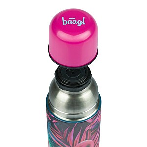 Baagl fémkulacs, termosz 550ml – Pink Flamingos