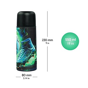 Baagl fémkulacs, termosz 550ml – Football Club