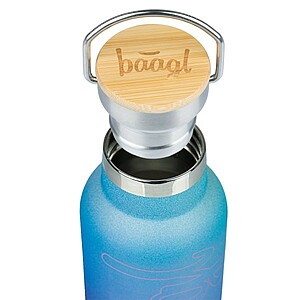 Baagl fémkulacs, termosz bambusz tetővel 500ml – Gradient blue