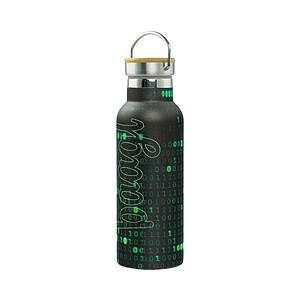 Baagl fémkulacs, termosz bambusz tetővel 500ml – Numbers