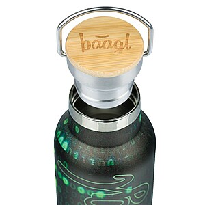 Baagl fémkulacs, termosz bambusz tetővel 500ml – Numbers