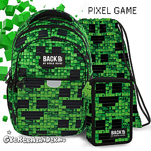 BackUp iskolatáska, hátizsák SZETT – Pixel Game
