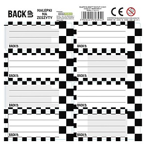 BackUp füzetcímke 8 db-os Old Skool IV.