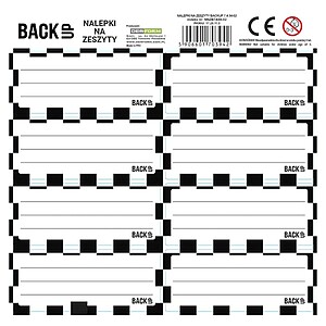 BackUp füzetcímke 8 db-os Old Skool IV.