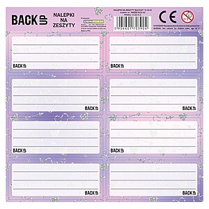 BackUp füzetcímke 8 db-os – Silver Hearts