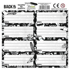 BackUp füzetcímke 8 db-os – Skate More