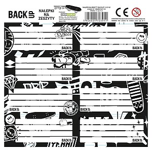 BackUp füzetcímke 8 db-os – Skate More