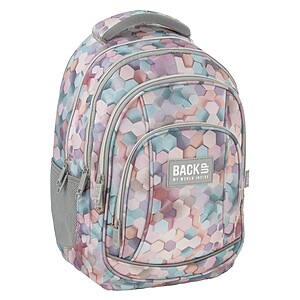 BackUp iskolatáska hátizsák – Pastel Hexagon