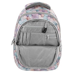 BackUp iskolatáska hátizsák – Pastel Hexagon