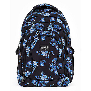 Budmil virágos iskolatáska, hátizsák – Blue Flowers