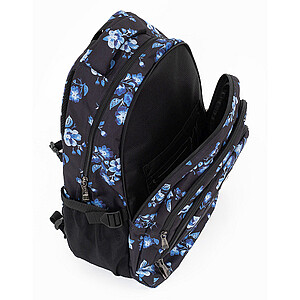 Budmil virágos iskolatáska, hátizsák – Blue Flowers