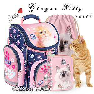 My Little Friend cicás iskolatáska SZETT – Ginger Kitty