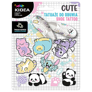 Kidea sötétben világító cipő tetoválás matrica – Cute