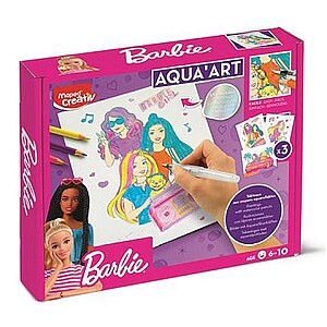 MAPED CREATIV Barbie színező készlet akvarell ceruzával