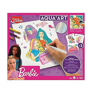 MAPED CREATIV Barbie színező készlet akvarell ceruzával