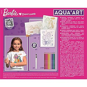 MAPED CREATIV Barbie színező készlet akvarell ceruzával