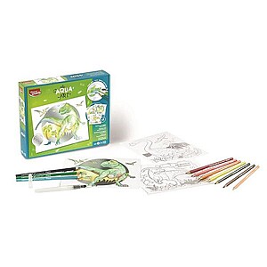 MAPED CREATIV Dínós színező készlet akvarell ceruzával
