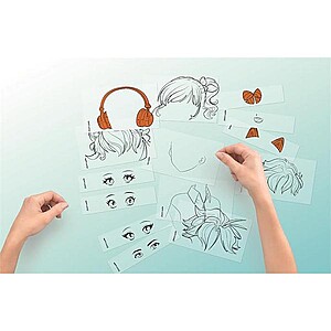 MAPED CREATIV Világító rajztábla készségfejlesztő lapokkal – Manga