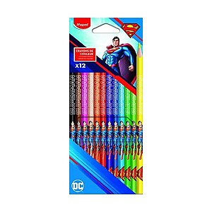 Maped színes ceruza készlet 12 db-os – Superman
