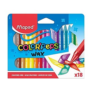 MAPED zsírkréta készlet 18 színű