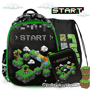 Paso gamer iskolatáska, hátizsák  SZETT – START PLAYER 2
